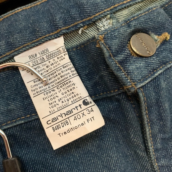 NWT Men’s Carhartt jeans, traditional fit, size 40x34 - Picture 4 of 4